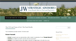 Desktop Screenshot of jwstrategicadvisors.com